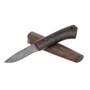 Нож Амулет (дамасская сталь, рукоять венге, деревянные ножны) - фото 11934