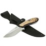 Нож Лиса (сталь Х12МФ, рукоять карельская береза) - фото 12069