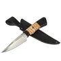 Нож Игла-2 (сталь 95Х18, рукоять черный граб, береста) - фото 13199