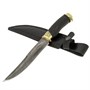Кизлярский нож разделочный Бык (дамасская сталь, рукоять эластрон) - фото 13946