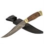 Кизлярский нож разделочный Гюрза (дамасская сталь, рукоять граб) - фото 13958