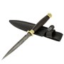 Кизлярский нож разделочный Стилет (дамасская сталь, рукоять граб) - фото 14002