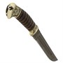 Нож пластунский (дамасская сталь, рукоять венге, худож. литье) 7728 - фото 14048