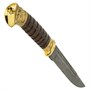 Нож пластунский Витязь-2 (дамасская сталь, рукоять венге, худож. литье) 9101
