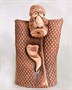 Подарочная статуэтка ручной работы "Абрек в бурке" обожженная глина - фото 7972
