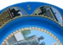 Сувенирная керамическая тарелочка цветная "Махачкала" синяя 143