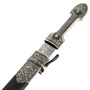 Кавказский кинжал Ирбис №1 (ножны - натуральная кожа, мельхиор) 7739 - фото 8609